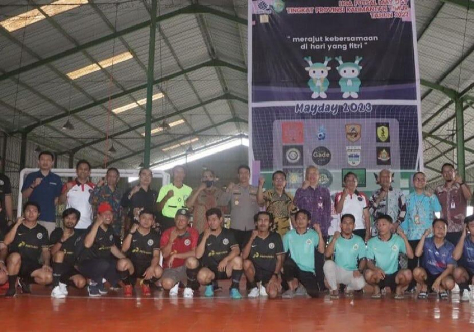 Peringati May Day 2023 Disnakertrans Kaltim Gelar Turnamen Futsal