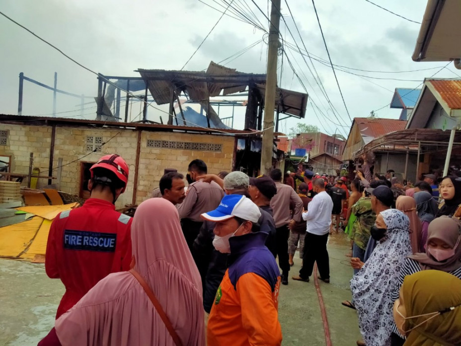 Bontang Membara, Tujuh Rumah Ludes Dilahap Si Jago Merah